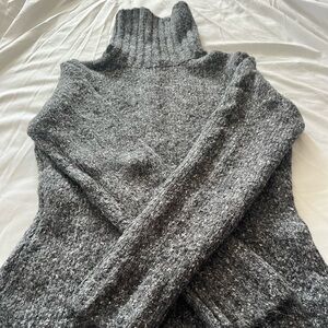 Mandee Gray chunky turtle neck  sweater